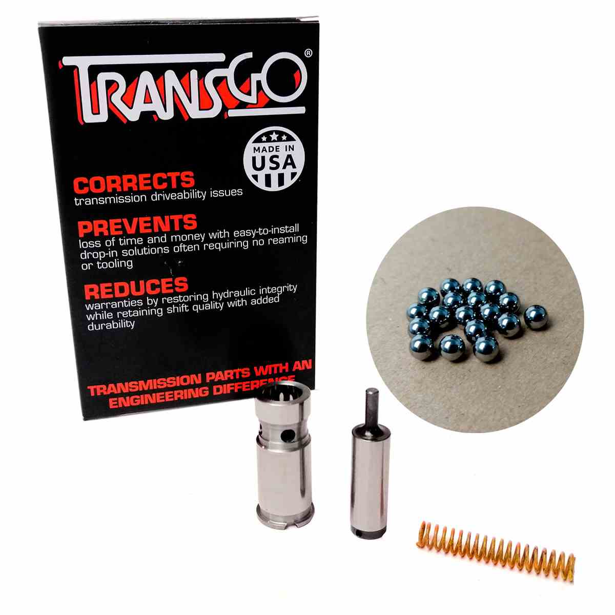 thumbnail image 2 of Transgo JF011E/JF015E Flow Control Valve Repair Kit – 07-Up JF011E-FC 2 of 6