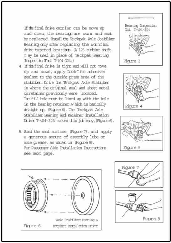 Bearing Axel Support Stabilizer Chrysler