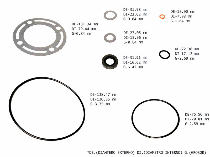 POWER STEERING PUMP SEAL KIT WITH METAL SEAL FORD - Suntransmissions