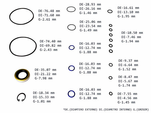 Power Steering Pump Seal Kit Toyota Samuray 2F Celica Cressida Crown Land Cruiser Pick Up Supra