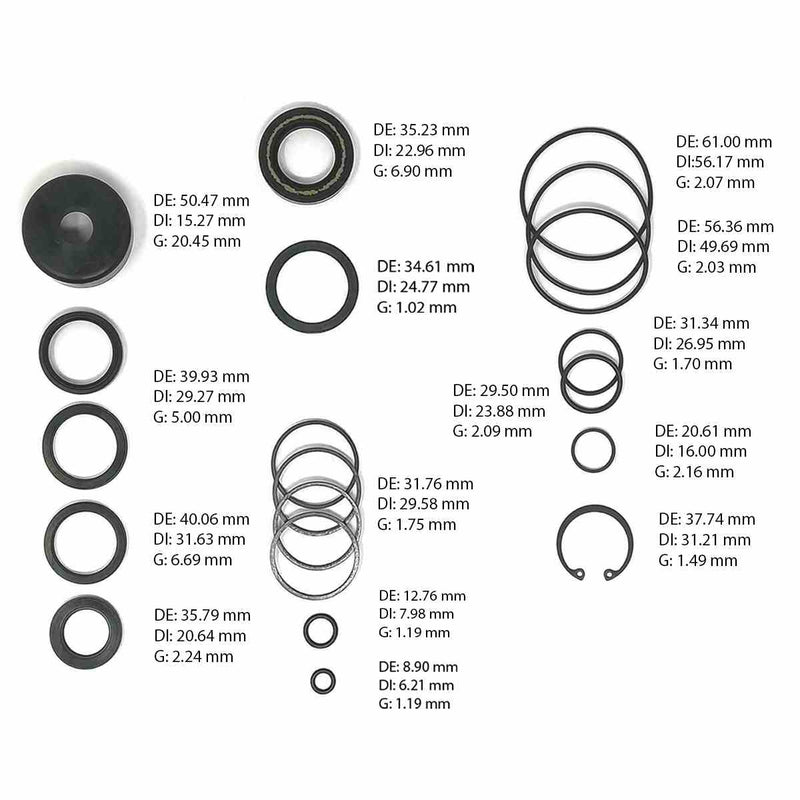 Power Steering Gear Seal Kit Acura SLX Honda Passport Isuzu Amigo Pickup Rodeo Trooper Nissan NP300 