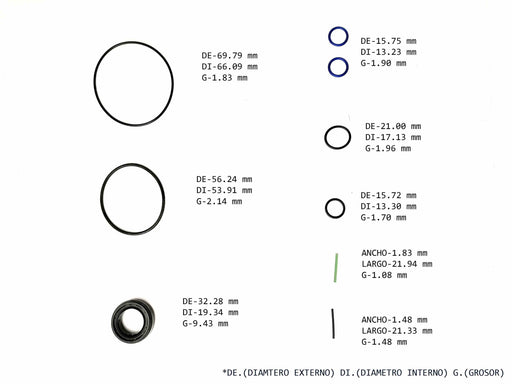 Power Steering Pump Seal Kit Honda Civic 2001/02