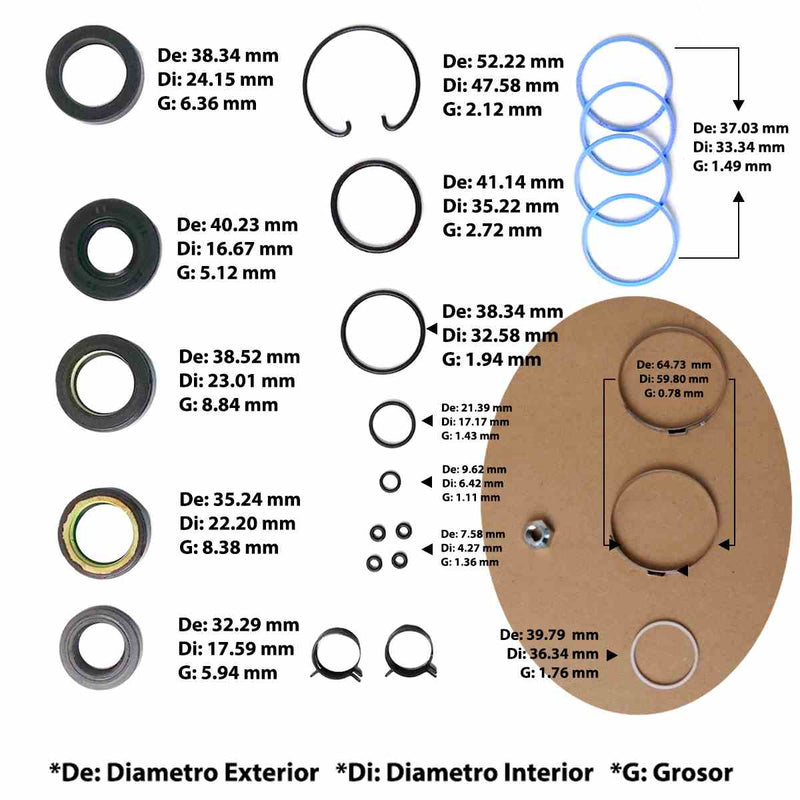 Power Steering Rack and Pinion Kit Transtec Mazda 3 2004/09 Mazda 5 2006/10