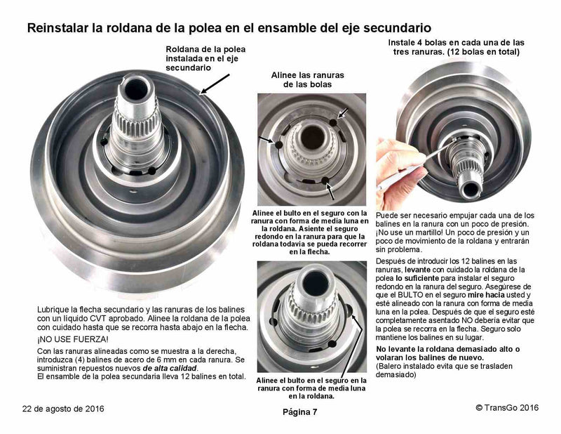 Transgo Pulley Tool Kit Fits JF011E JF015E 2007/UP