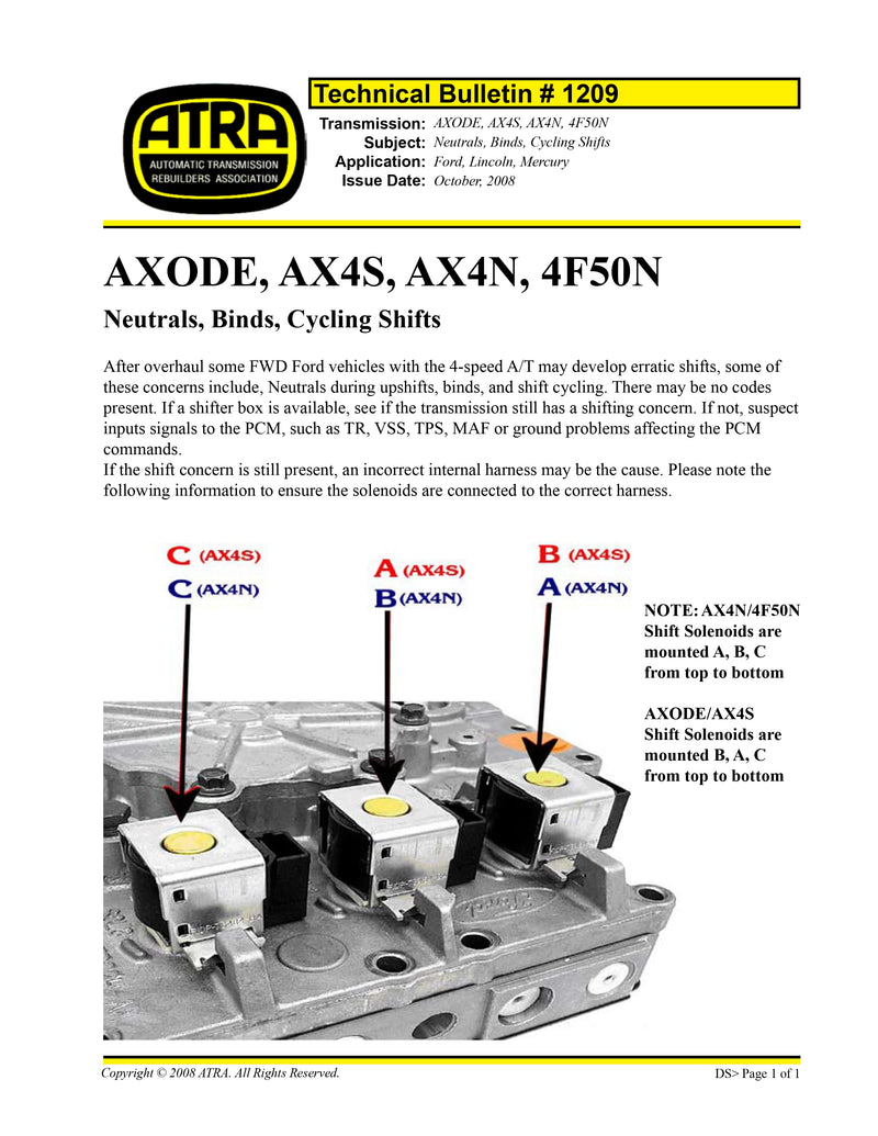 Mazo de cables interno AX4N 1995/03