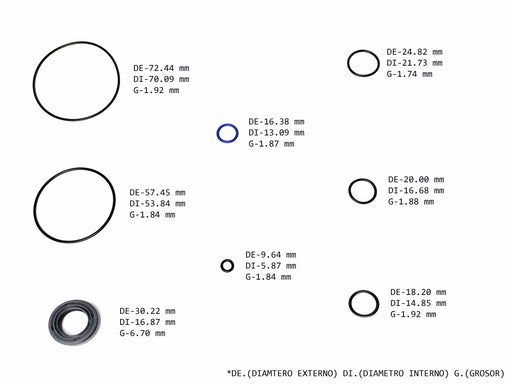 Power Steering Pump Seal Kit Honda Acura Civic Accord Integra Legend