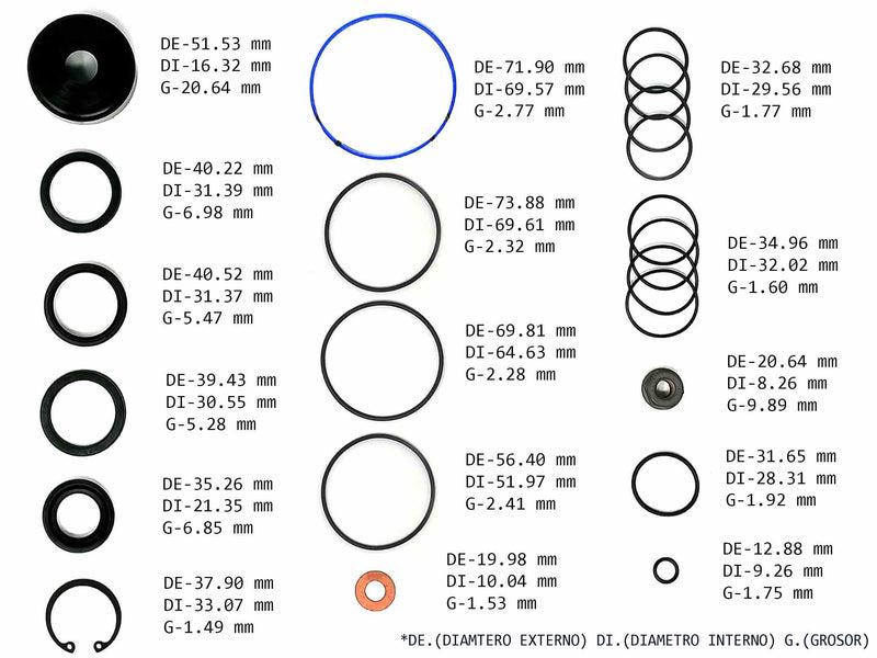 Power Steering Gear Seal Kit Acura SLX 97/99 Chevrolet LUV 97/02 Isuzu Trooper Vehicross 97/01 