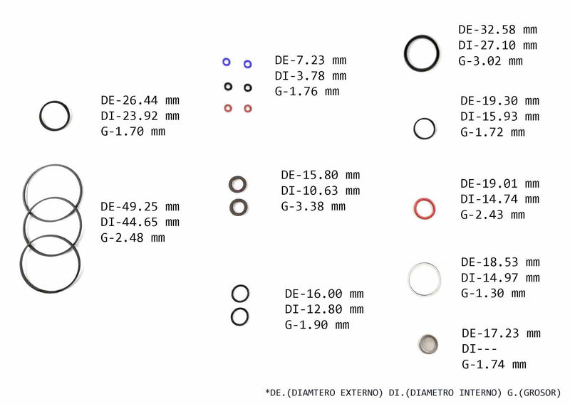 Complete Gear Seal Kit Transtec RH SHEPPARD M100 