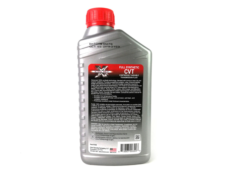 AUTOMATIC TRANSMISSION FLUID XTRA-REV FOR CVT - Suntransmissions