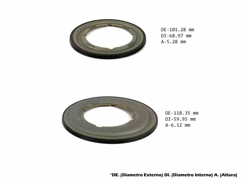 Piston Kit (2) Transtec A6MF1 A6MF2 2009/UP 
