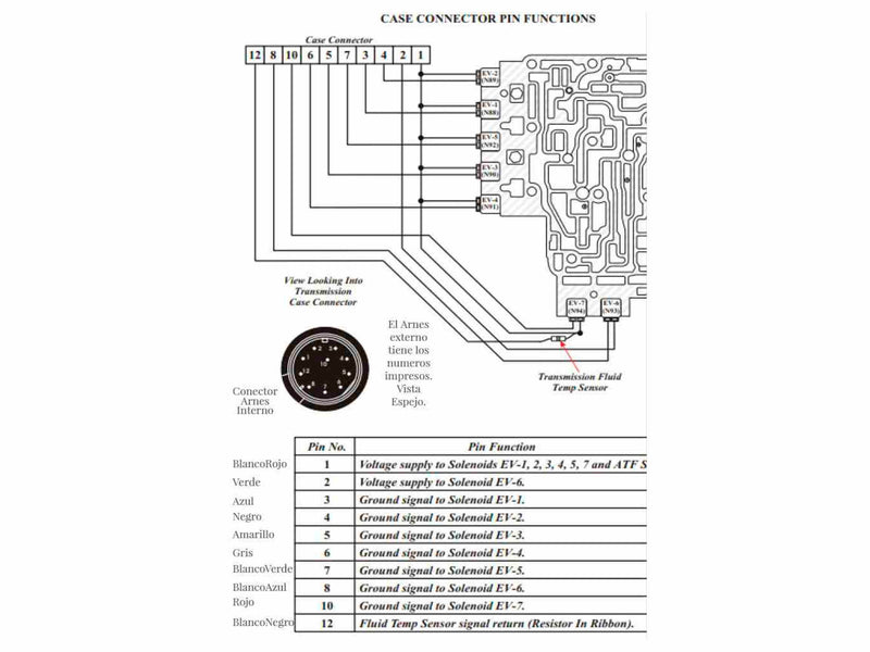 Harness External Female 10 pin 190 cm 01M